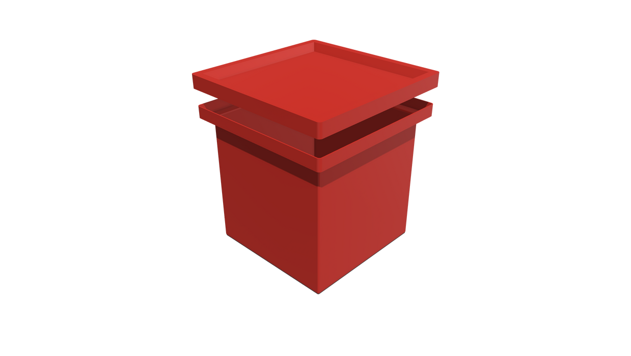 Stacking BIN + LID (SL) - 460L X 460W X 430H