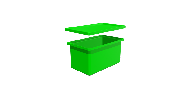Stacking BIN + LID (SL) - 565L X 345W X 295H
