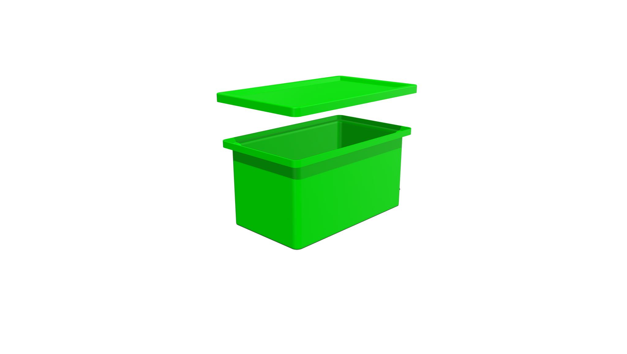 Plastic Bin with Stacking Lid — Pioneer Plastics