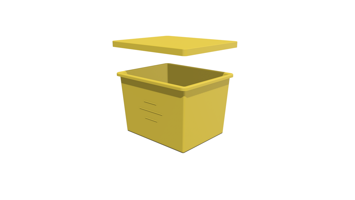 Stacking BIN + LID (SL) - 590L X 490W X 405H