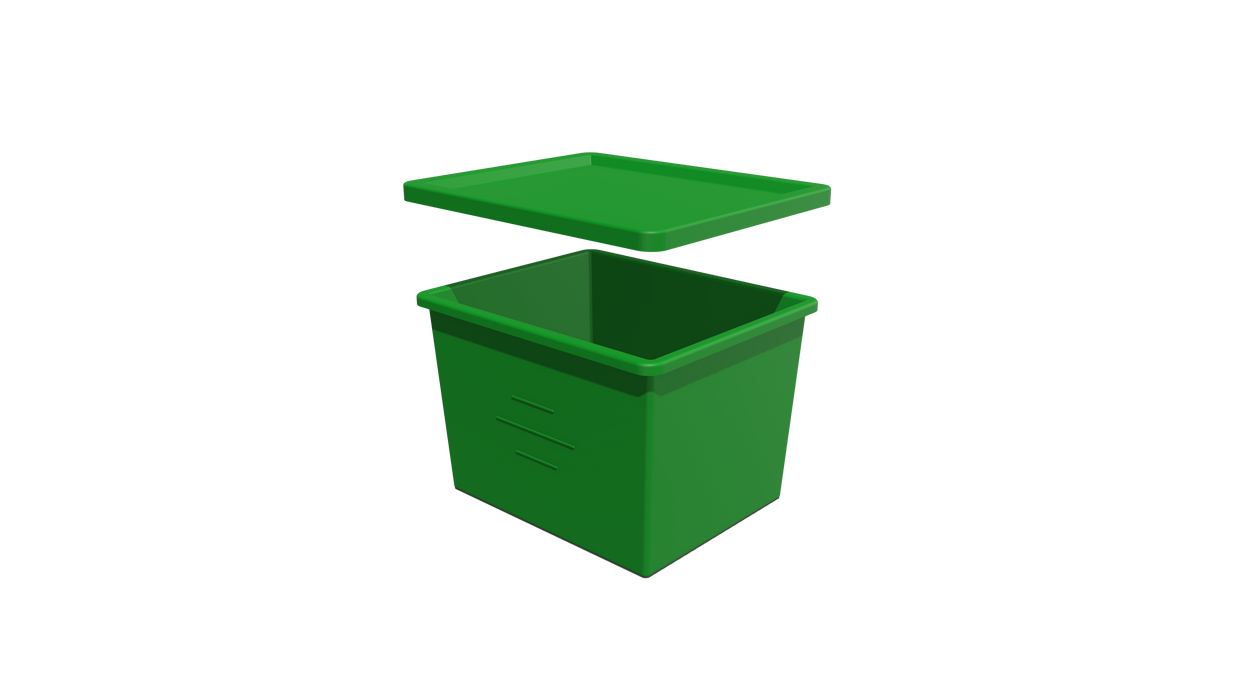 Stacking BIN + LID (SL) - 585L X 485W X 400H