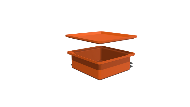 Stacking BIN + LID (SL) - 360L X 350W X 140H