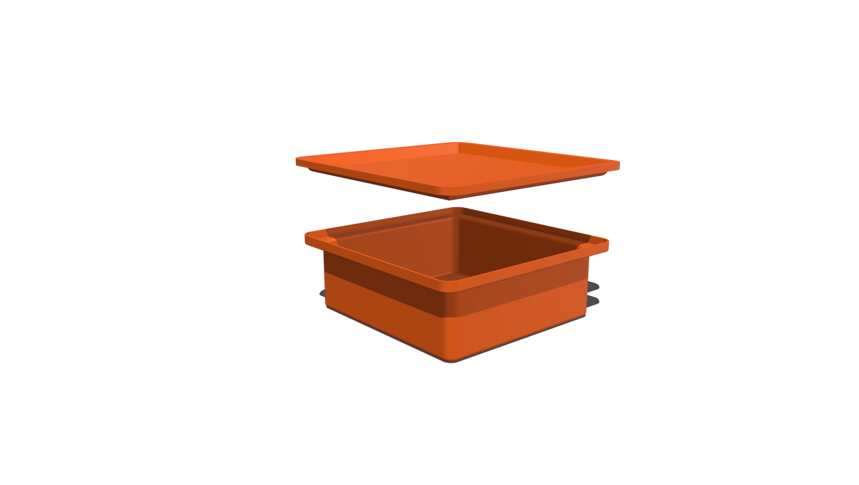 Stacking BIN + LID (SL) - 360L X 350W X 140H