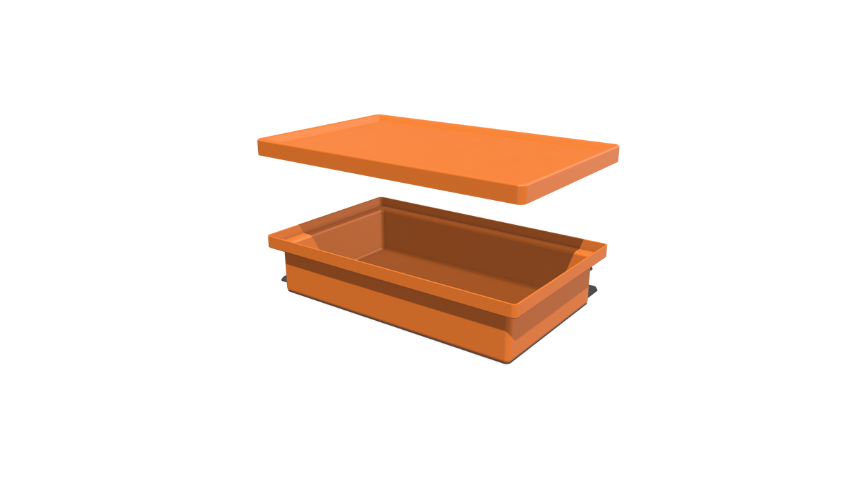 Stacking BIN + LID (SL) - 475L X 297W X 107H