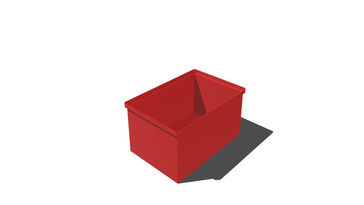 Stacking Taper Bin Rectangular Flange - 900L X 600W X 500H