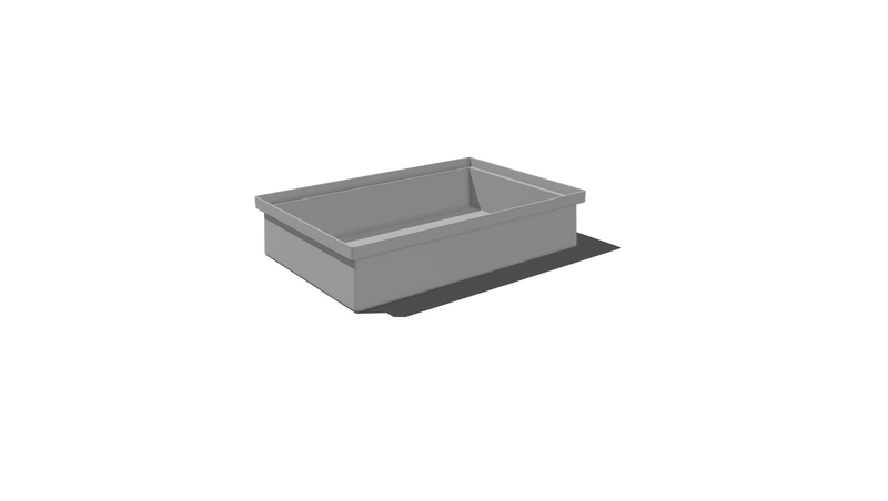 Stacking Taper Bin Rectangular Flange - 450L X 305W X 110H