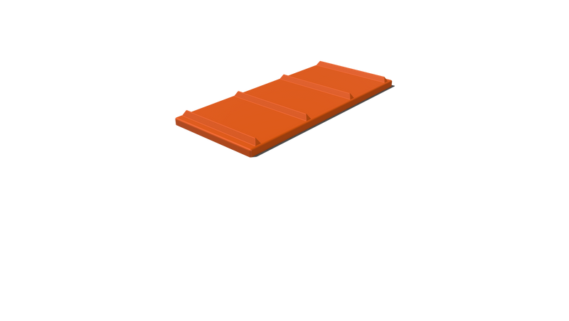 Stacking Taper Bin Rectangular Flange - 1180L X 490W X 500H LID