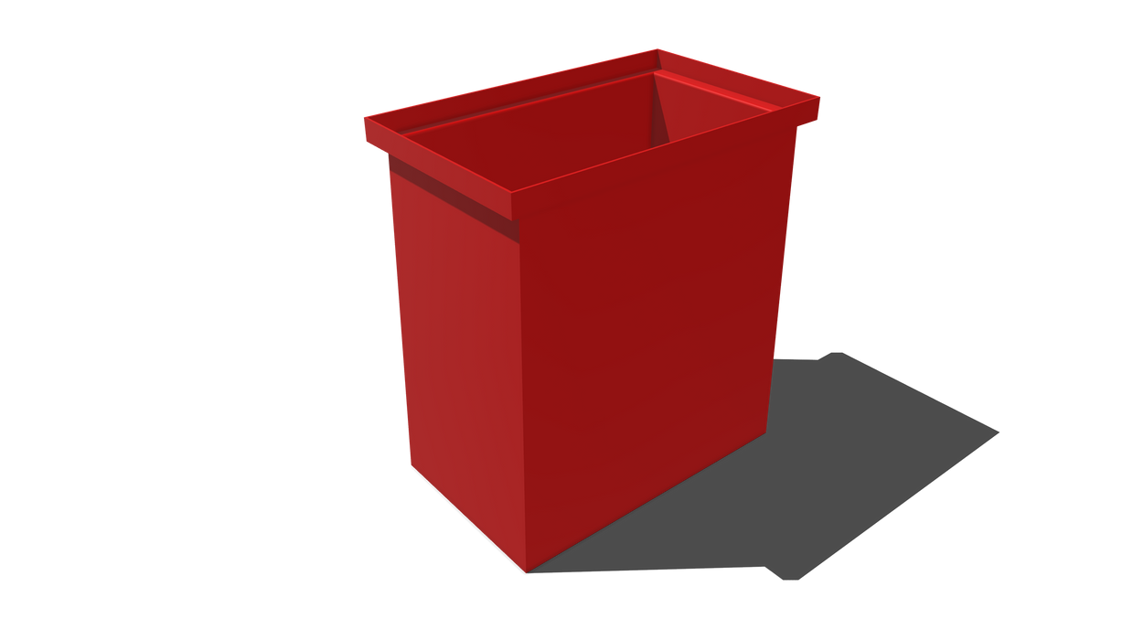 Stacking Taper Bin Rectangular Flange - 485L X 295W X 500H