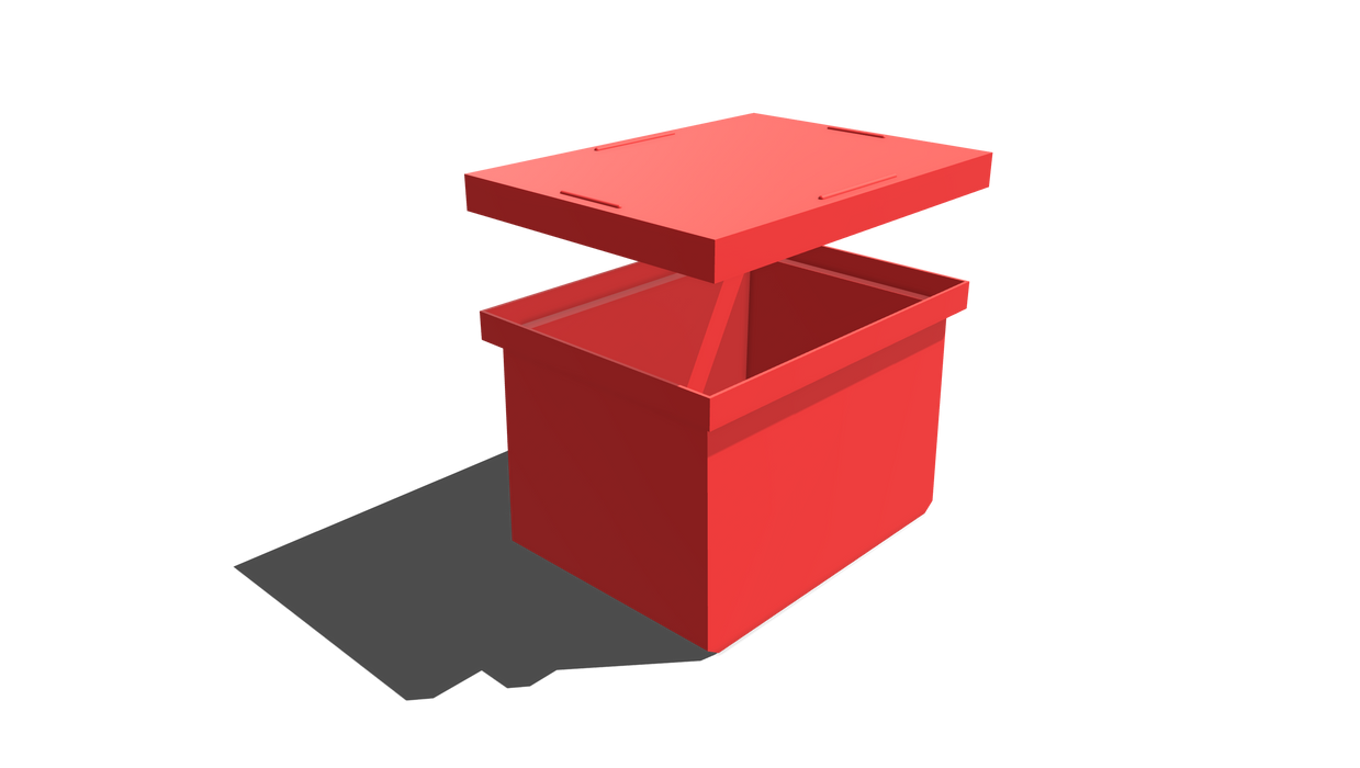 Stacking Taper Bin Rectangular Flange - 410L X 300W X 260H