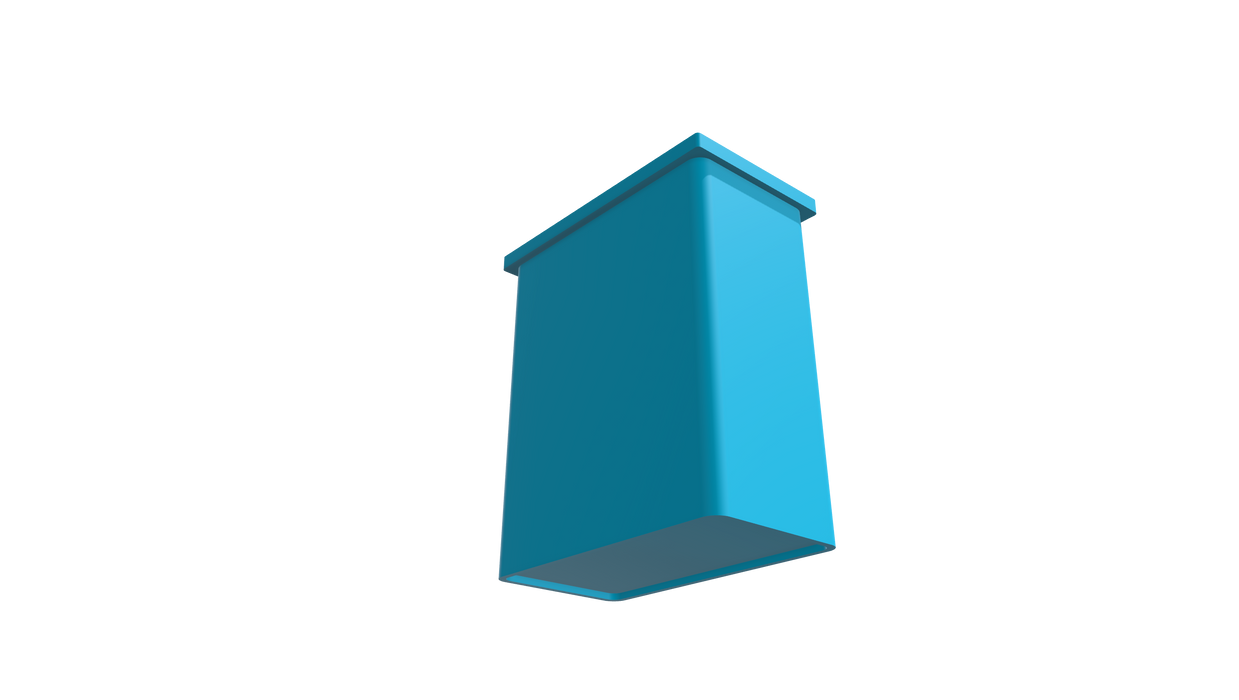 Stacking Taper Bin Rectangular Flange - 585L X 330W X 690H