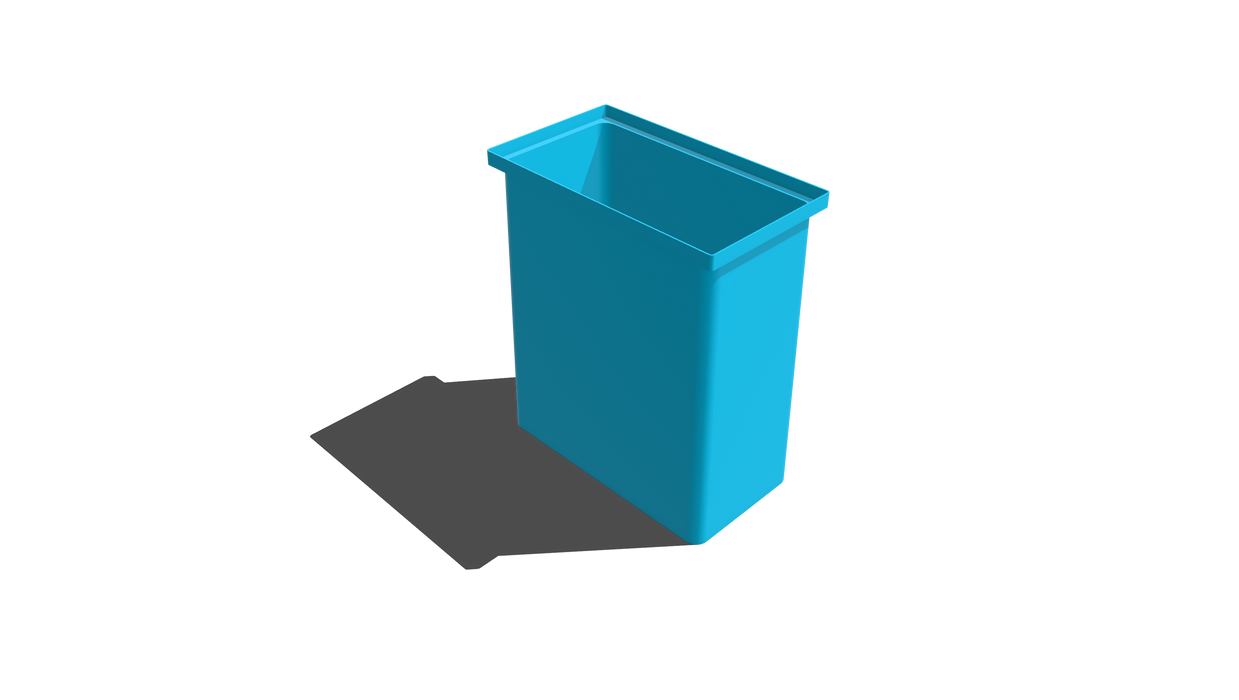 Stacking Taper Bin Rectangular Flange - 585L X 330W X 690H