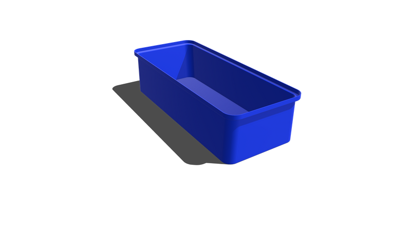 Stacking Taper Bin Rectangular Flange - 1100L X 450W X 275H