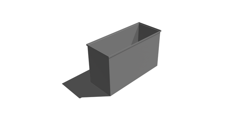 Stacking Taper Bin Rectangular Flange - 1004L X 500W X 620H