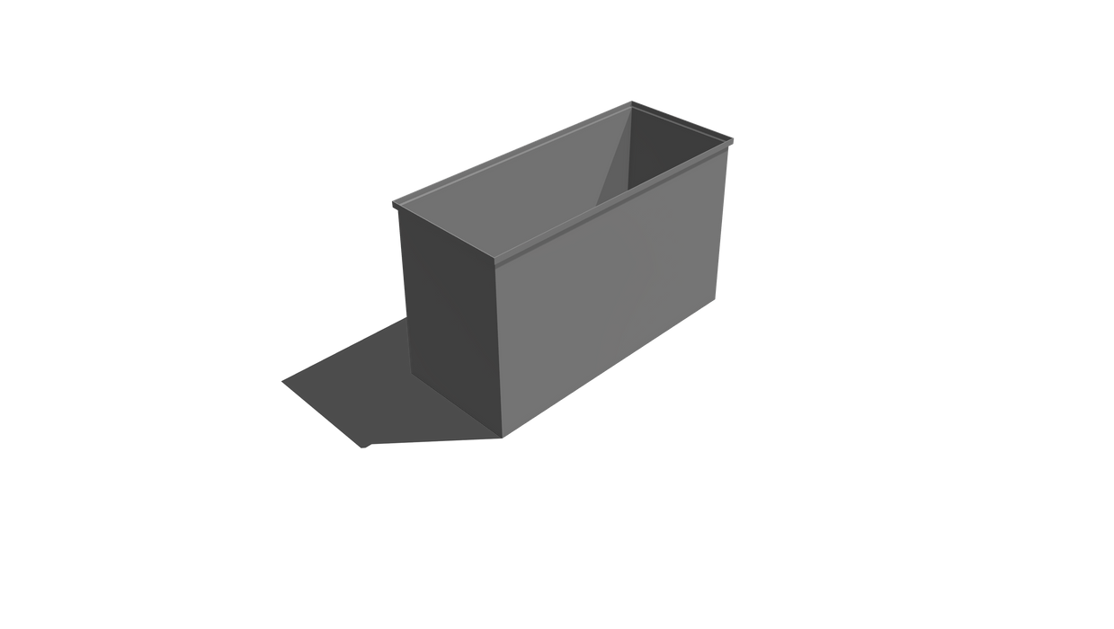 Stacking Taper Bin Rectangular Flange - 1004L X 500W X 620H
