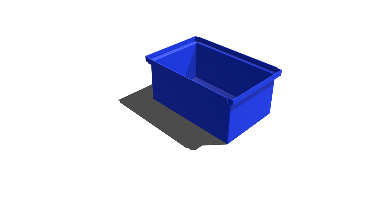 Stacking Taper Bin Rectangular Flange - 465L X 305W X 215H