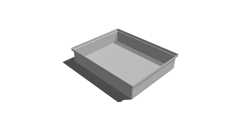 Stacking Taper Bin Rectangular Flange - 550L X 440W X 90H