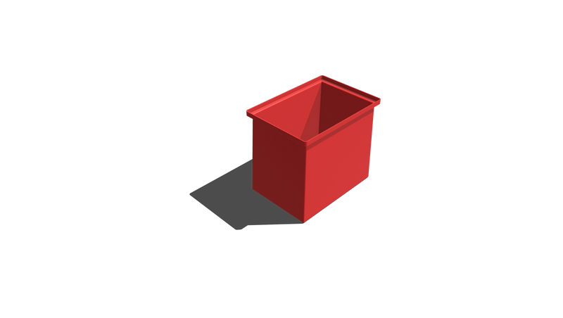 Stacking Taper Bin Rectangular Flange - 435L X 305W X 380H