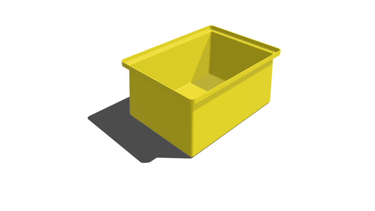 Stacking Taper Bin Rectangular Flange - 460L X 330W X 230H