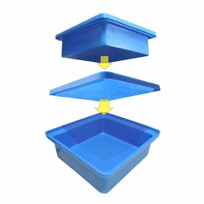 Stacking BIN + LID (SL) - 477L X 305W X 180H (HEAVY DUTY)