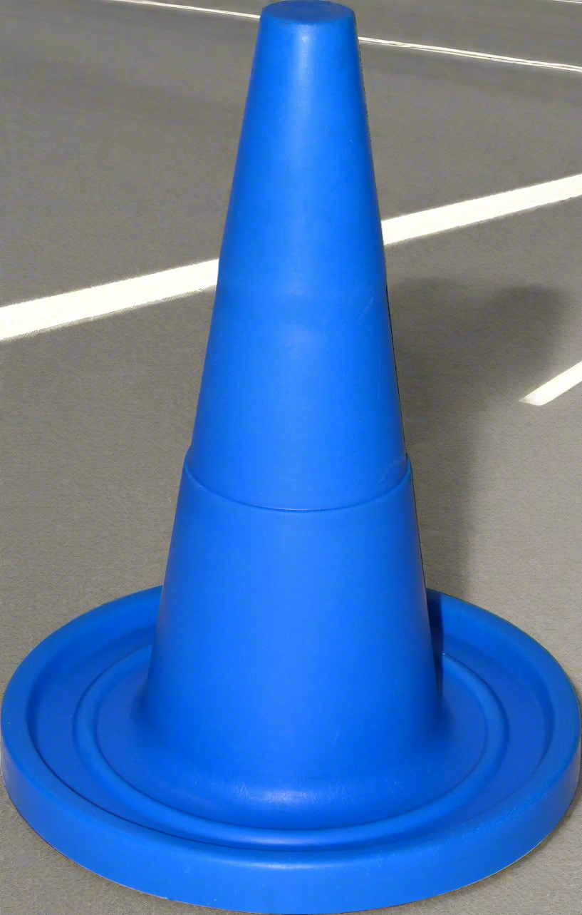 500mm Round Road Cone | Blue Traffic Cones | Custom Mould Plastic Cones ...