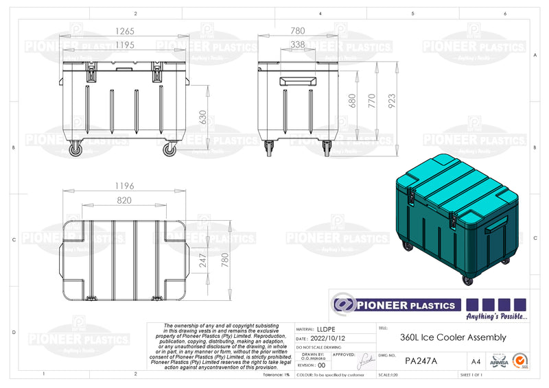 360L Cooler Box